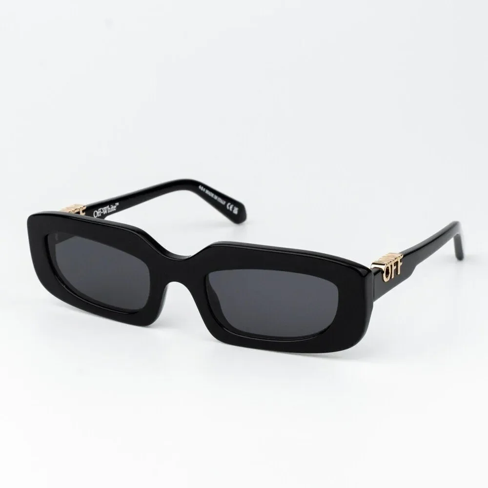 Off-White RENTON Sunglasses Black Rectangle OERI13C RENTON 1007 NEW AUTHENTIC